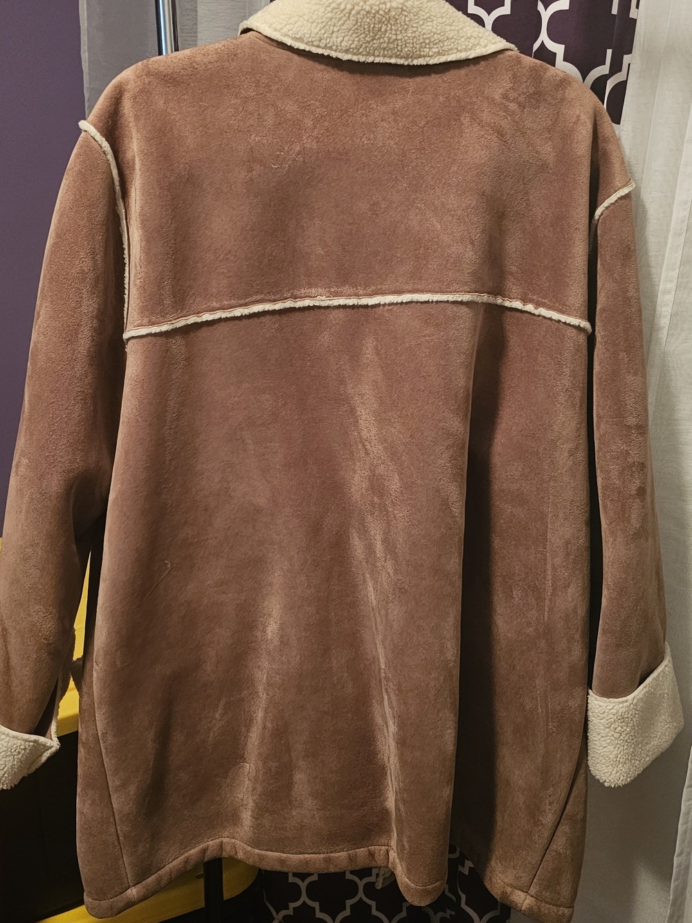 Valerie Stevens Women's Cream Sherpa Jacket - Picture 3 of 3